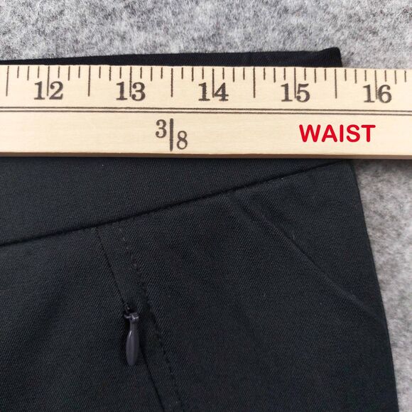 Isaac Mizrahi Live 24/7 Pant Size 10 Black Stretch Straight Leg - Picture 4 of 13